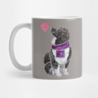 Watercolour Shetland Sheepdog (bi-black) Mug